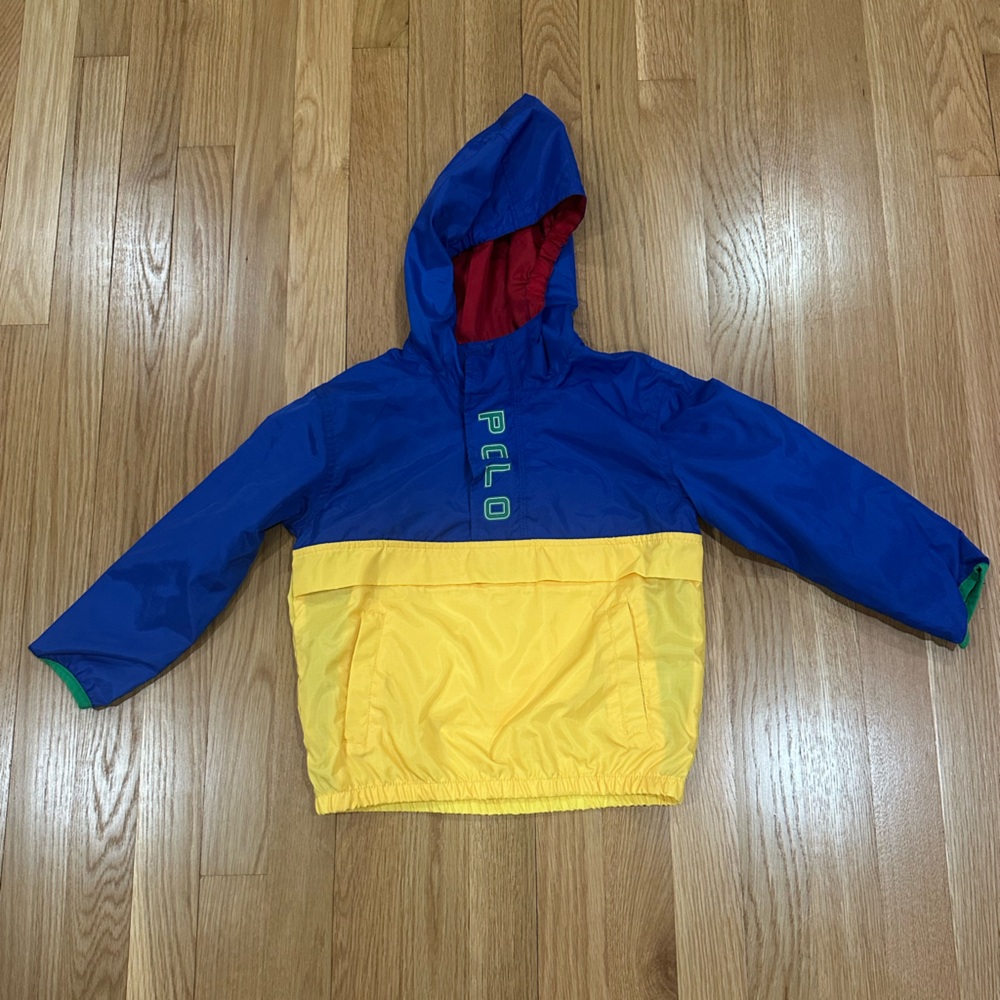 Colorful Polo Hooded Rain Jacket
